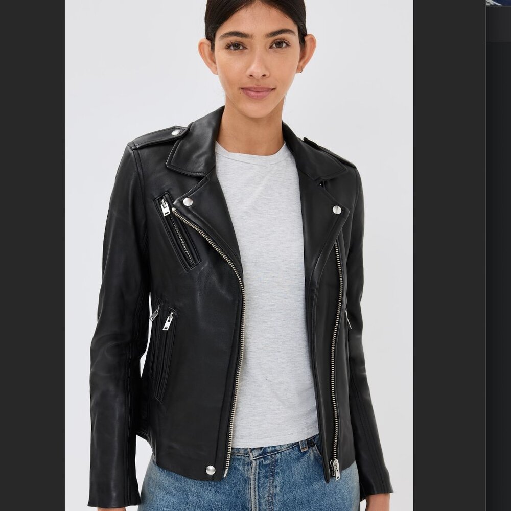 NWOT IRO Han Leather Jacket size 38